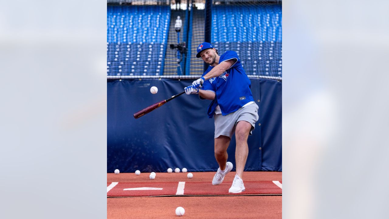 Bills QBs Josh Allen, Matt Barkley go deep in Blue Jays batting practice