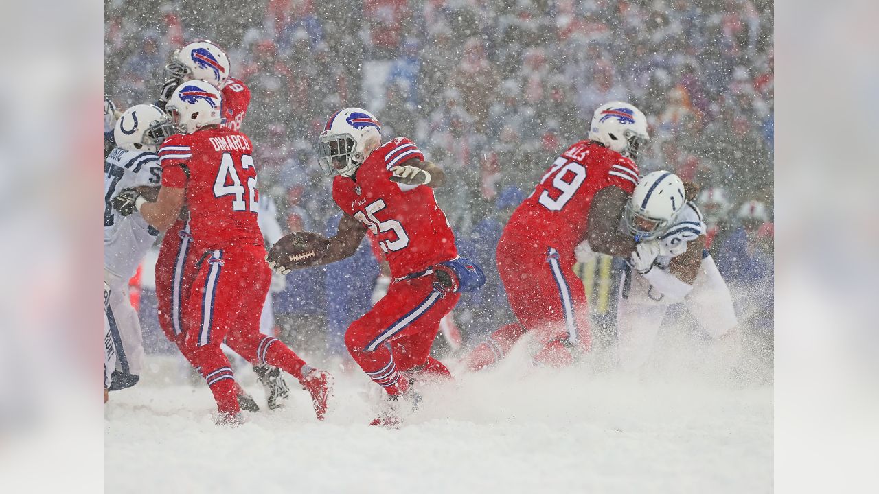 Snow way! Bills play Colts in blizzard-like conditions at New Era Field