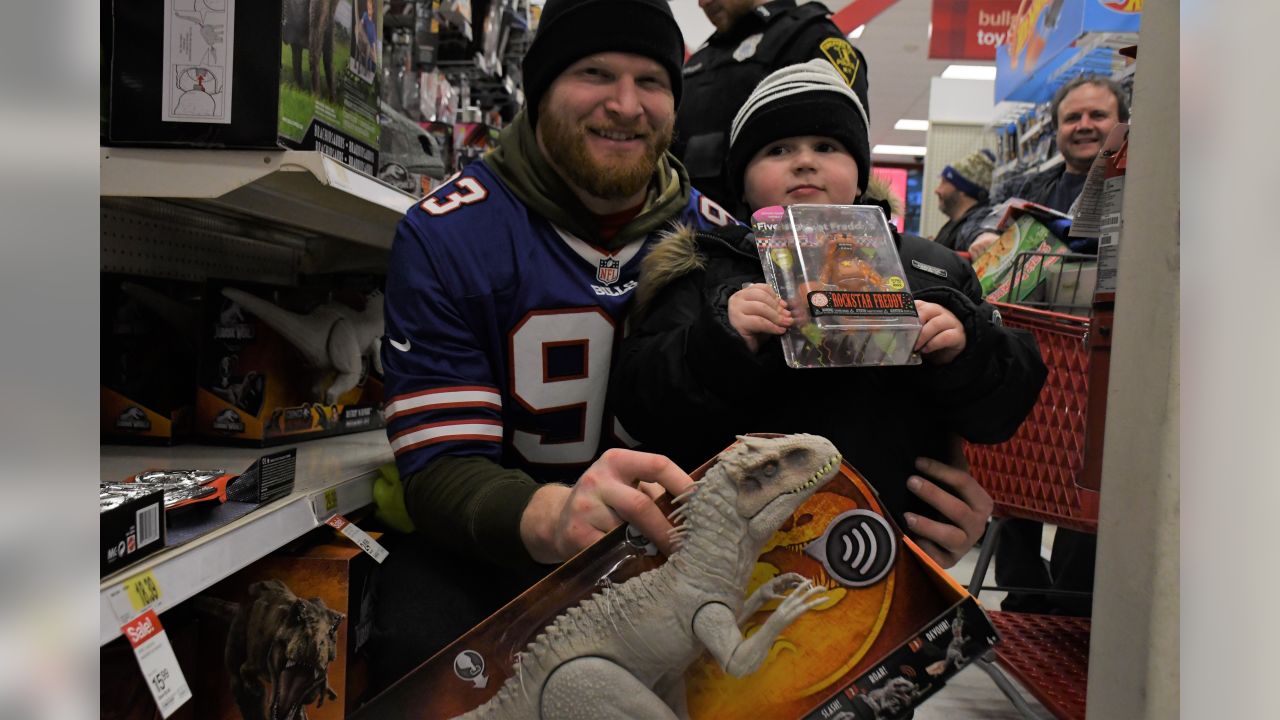 Biggest Gift: Josh Allen Sports Fitz Jersey and TNF 'Big Hat'