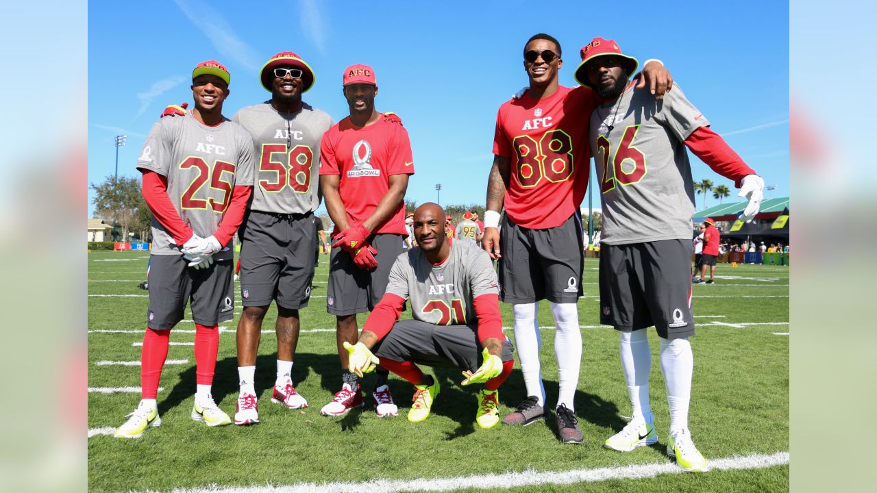 Nike Denver Broncos No25 Chris Harris Jr Red Men's Stitched NFL Game AFC 2017 Pro Bowl Jersey