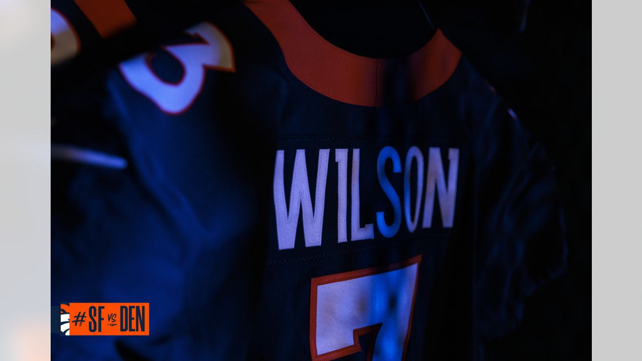 Photos: A sneak peek at the Broncos' alternate blue jerseys for Week 3 with  Javonte Williams