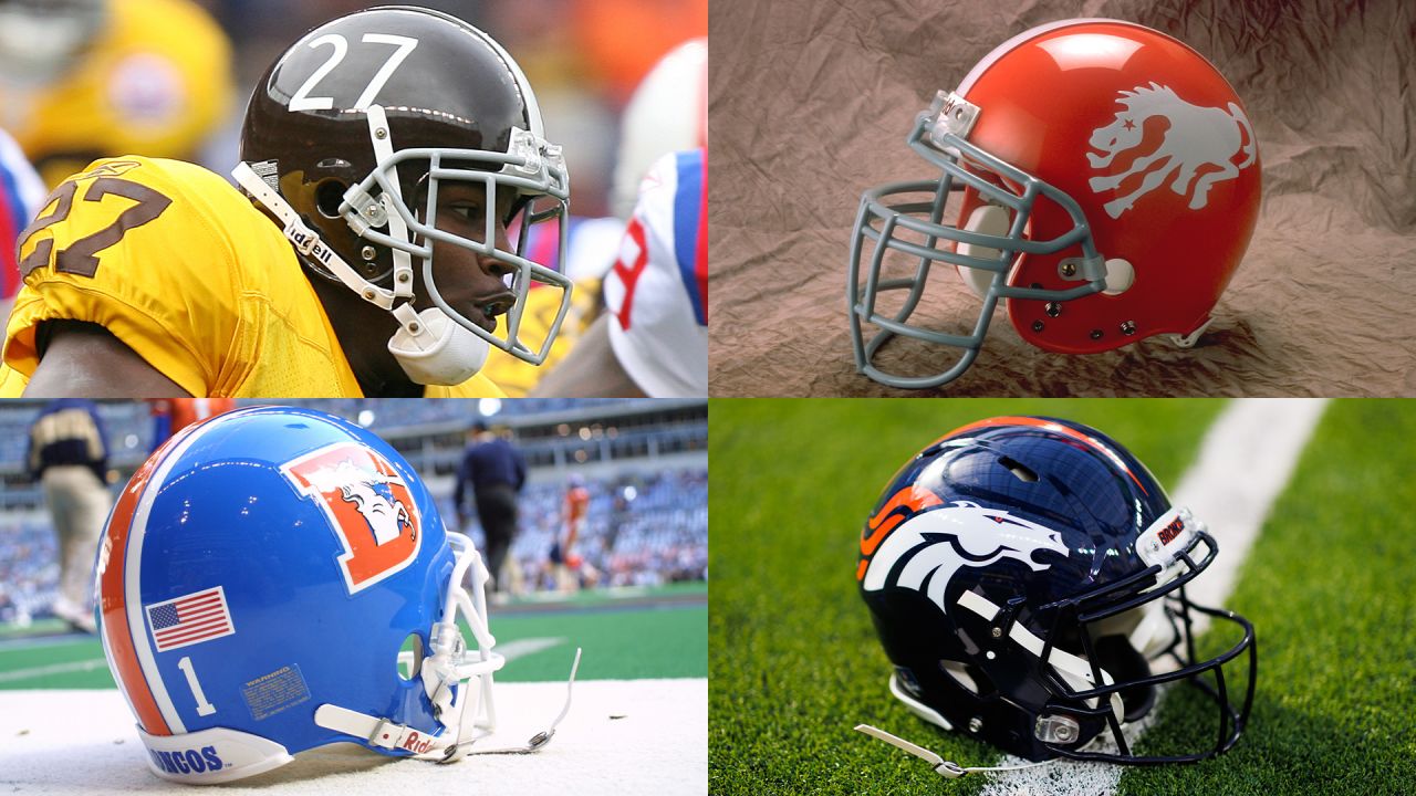 giants helmets through the years