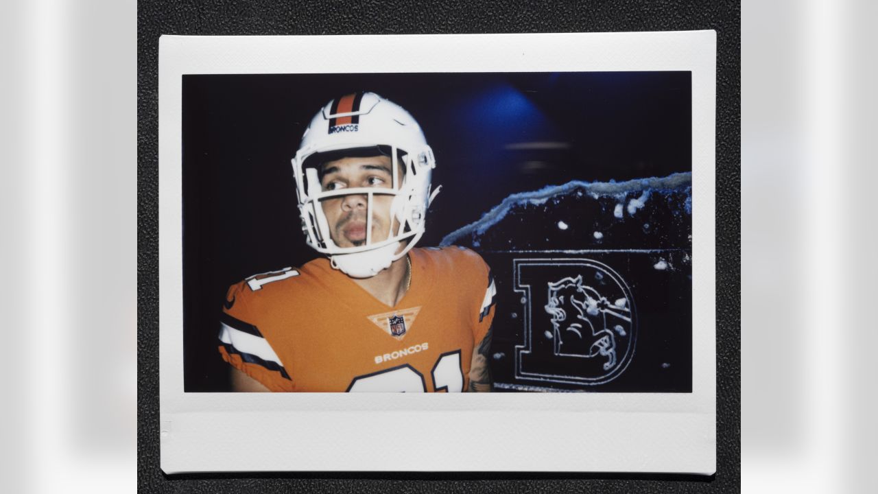 Photos: Broncos' 'Snowcapped' white alternate helmet unveiled on ice throne