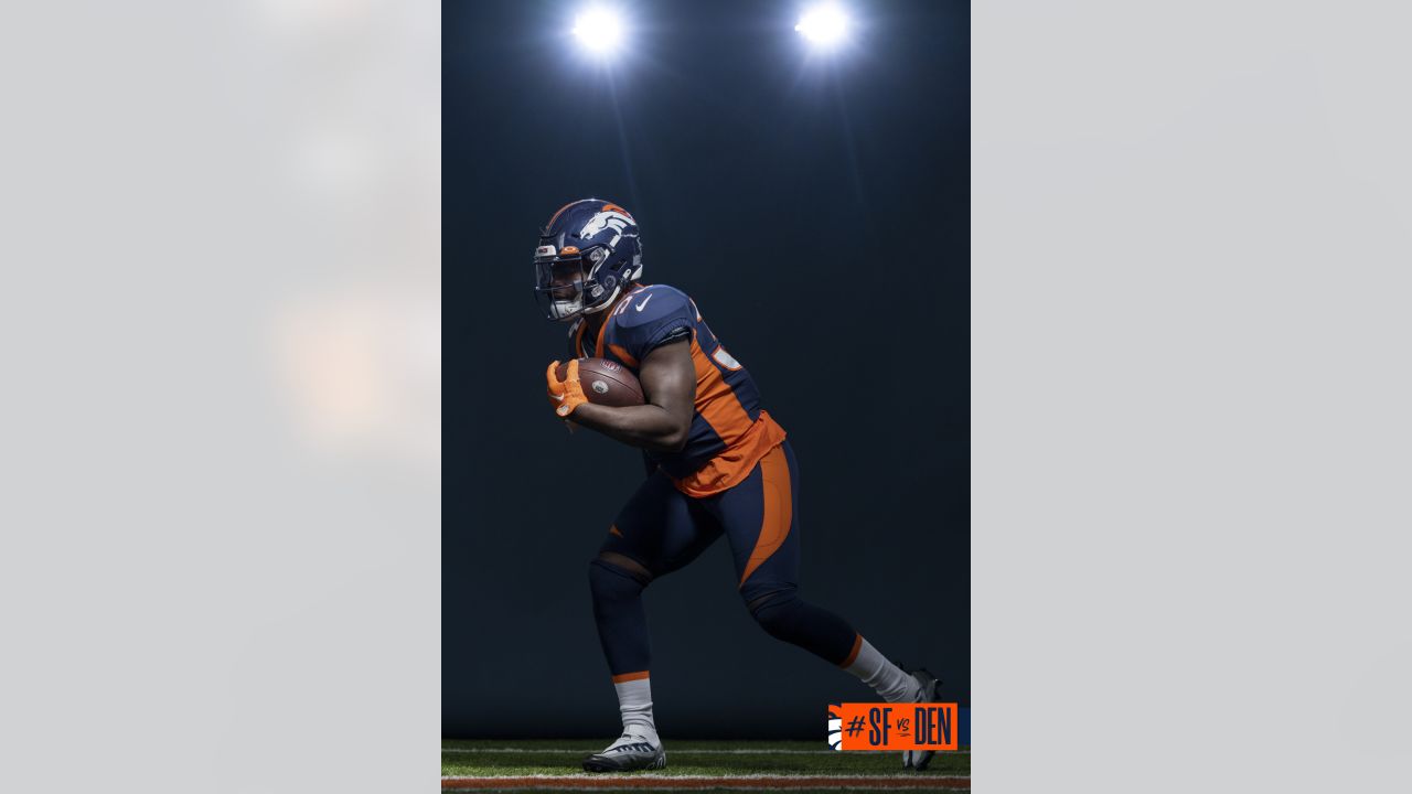 Photos: A sneak peek at the Broncos' alternate blue jerseys for