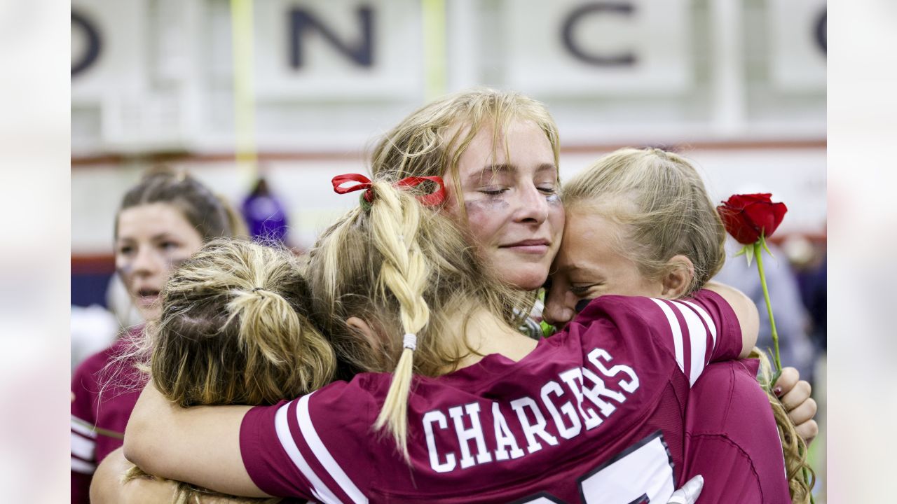 Broncos players, executives and staff take in inaugural Colorado Girls High  School Flag Football championship tournament