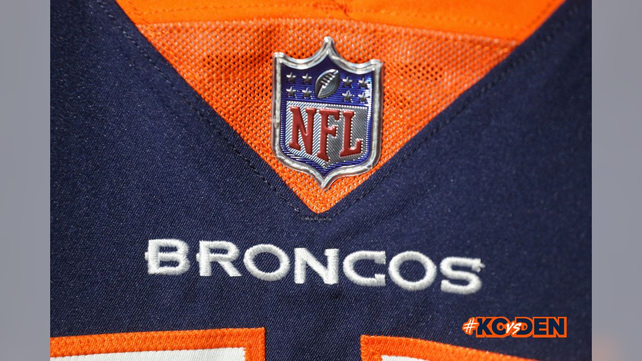 A sneak peek at the Broncos' alternate jerseys for #LVvsDEN