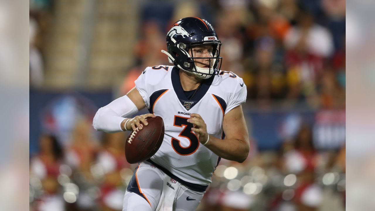 Despite delay to offseason program, Drew Lock consistently studying  playbook, throwing