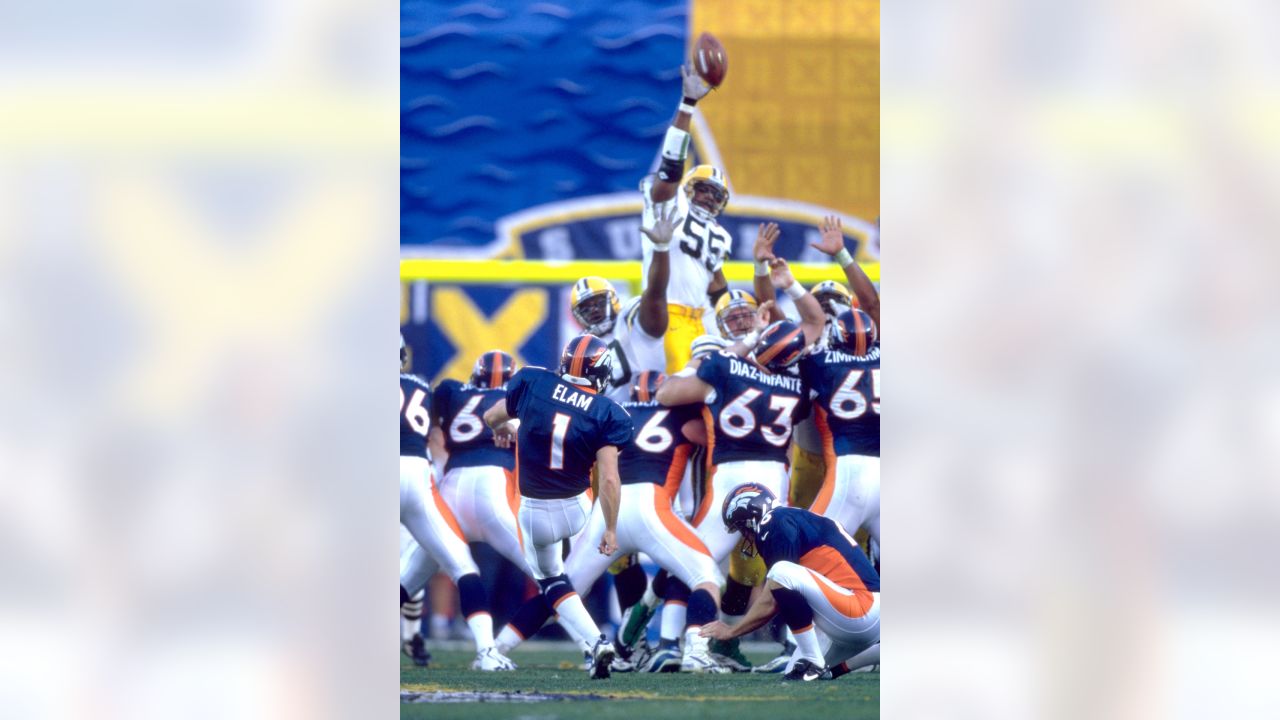 Denver Broncos' kicker Jason Elam (1) and teammate Nate Jackson (81)  celebrate Elam field goal during a game versus the Buffalo Bills at Ralph  Wilson Stadium in Orchard Park. NY. Denver Broncos