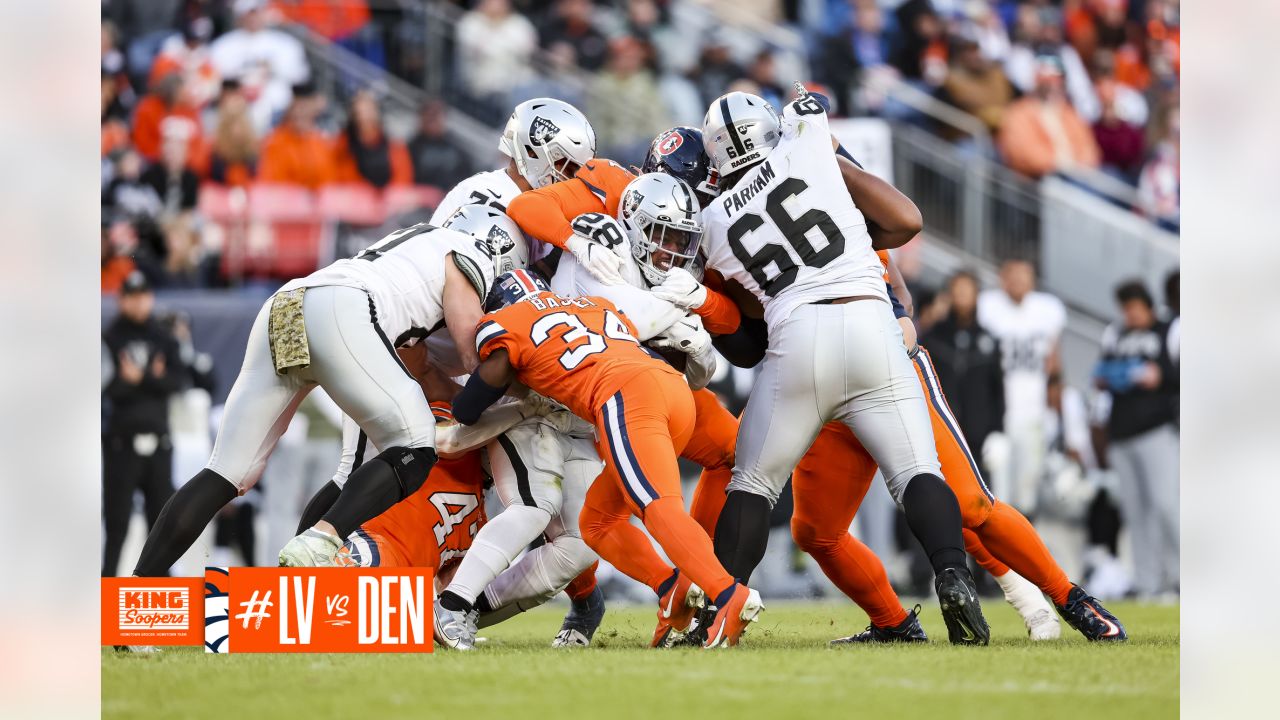 Denver Broncos' Montrell Washington during an NFL football game against the  Las Vegas Raiders in Denver, Sunday, Nov. 20, 2022. (AP Photo/Jack Dempsey  Stock Photo - Alamy