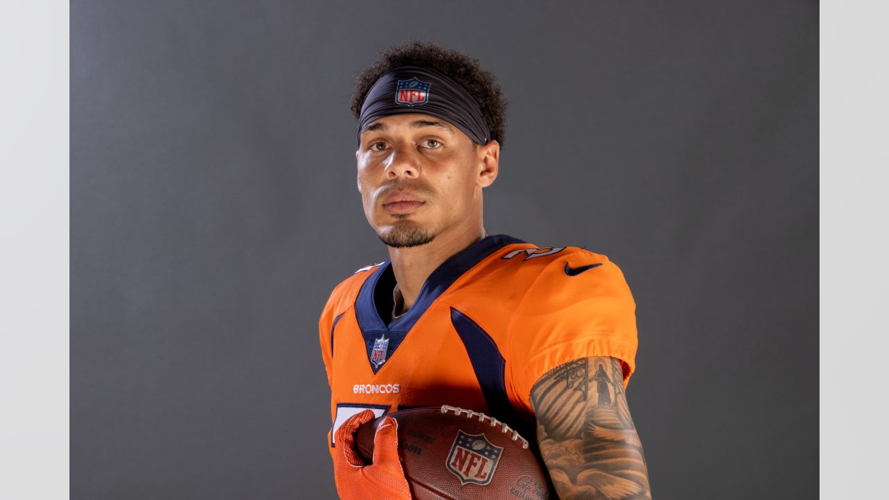 Top portraits of the Broncos in uniform from 2021 photo day