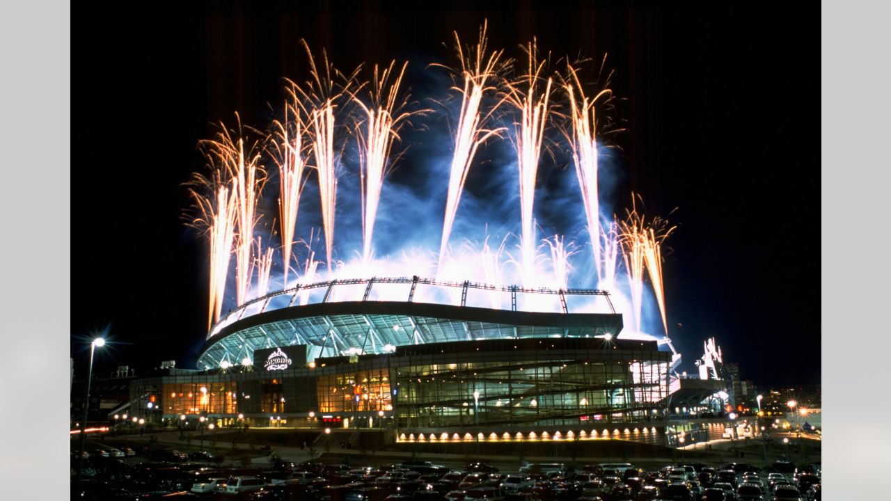 Seattle Seahawks - Fireworks explode at the end of the national