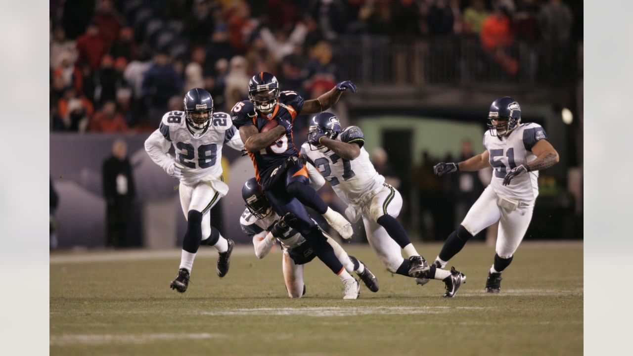 Chicago Bears wide receiver Brandon Marshall (15) celebrates a touchdown  against the Dallas Cowboys during the