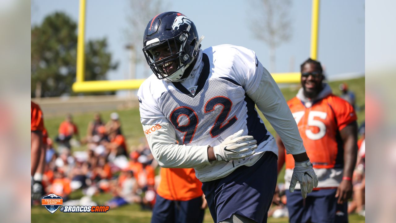 Broncos training camp rewind, Day 1: WR Trinity Benson's two touchdown  catches highlight first practice – The Denver Post