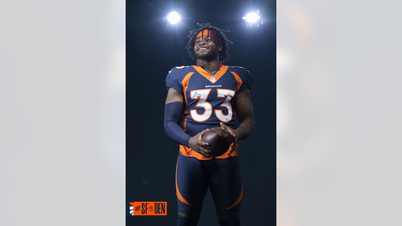 Photos: A sneak peek at the Broncos' alternate blue jerseys for