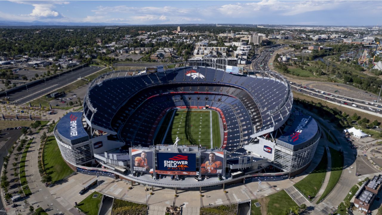 Broncos Horse Empower Field at Mile High Stadium Aerial Photo -   Denmark