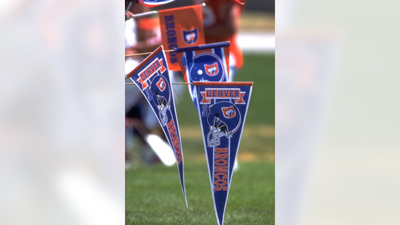 : Denver Broncos Heritage History Banner Pennant : Sports &  Outdoors