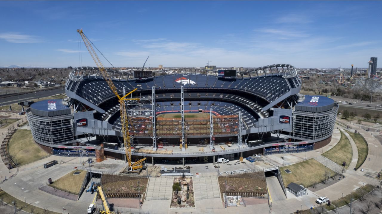 Wide shot of Empower Field at Mile High Stadium in Denver Colorado by Eldon  McGraw