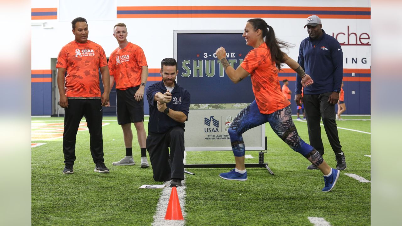 USAA on X: Our tour of @NFL #SaluteToService Boot Camps took us