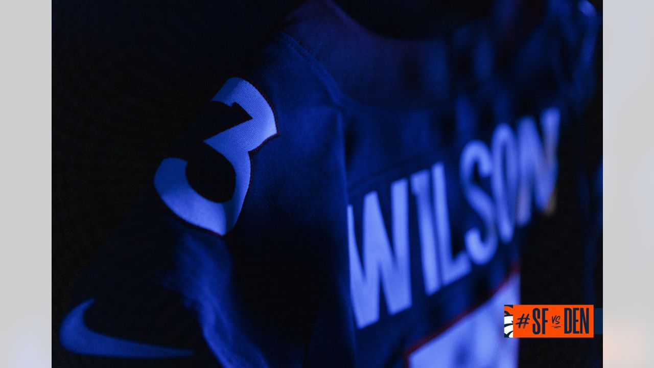 Photos: A sneak peek at the Broncos' alternate blue jerseys for Week 3 with Javonte  Williams