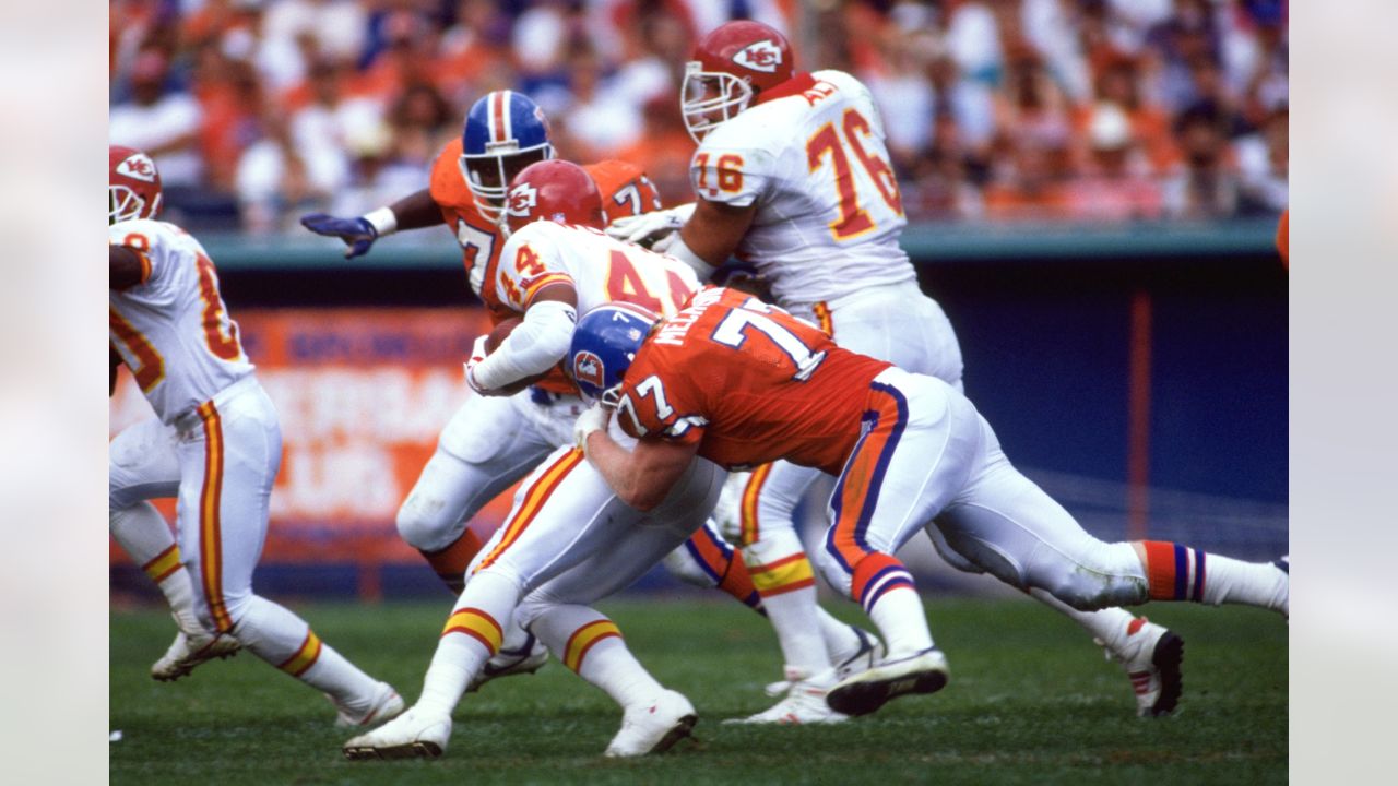 Karl Mecklenburg of the Denver Broncos looks on circa 1980s. News