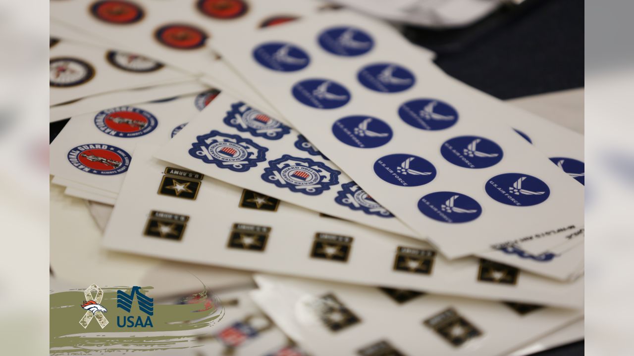 Seahawks, Military Members Place Decals On Helmets Ahead Of Thursday's  Salute To Service Game