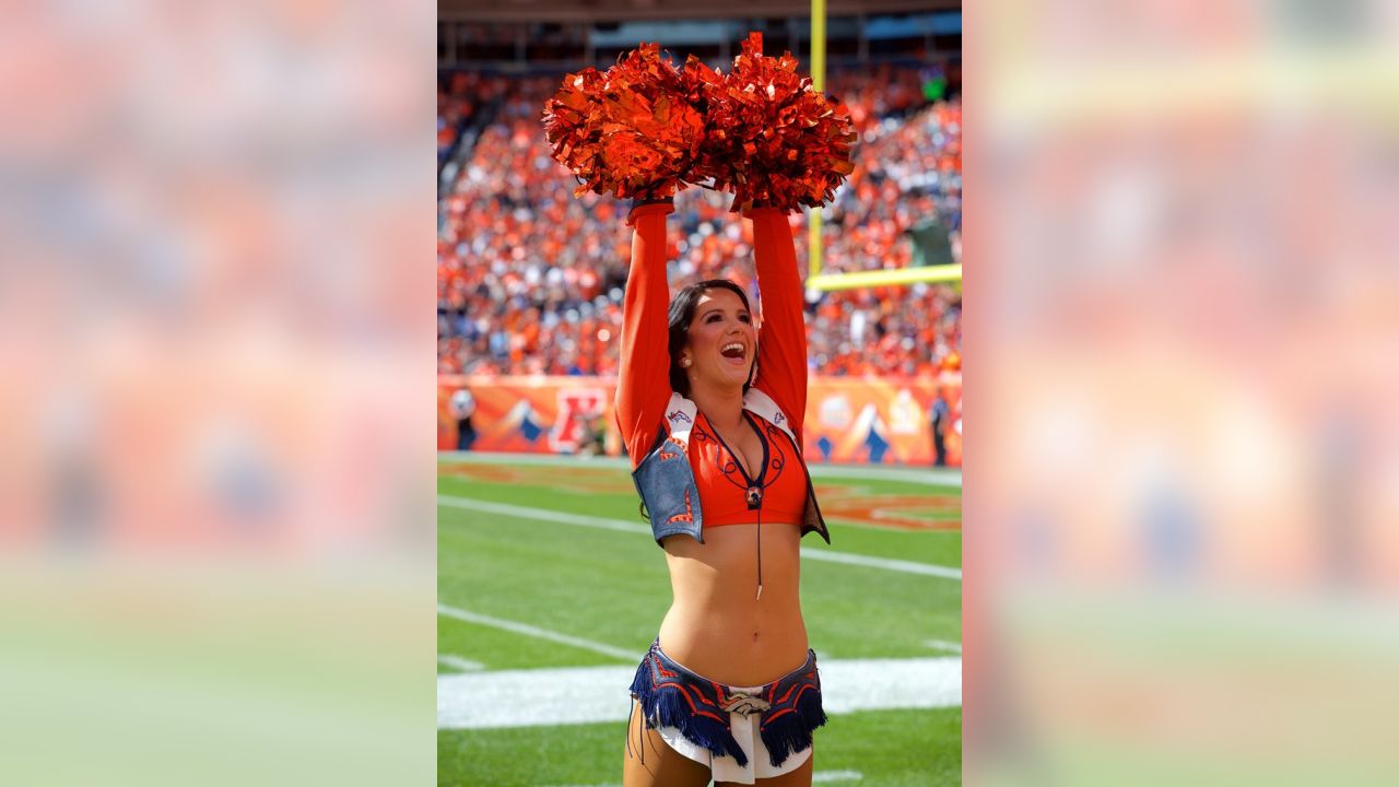 Denver Broncos Cheerleaders - The stunning DBC Angela in a beautiful custom  #Broncos bikini thanks to Hush Los Angeles! 