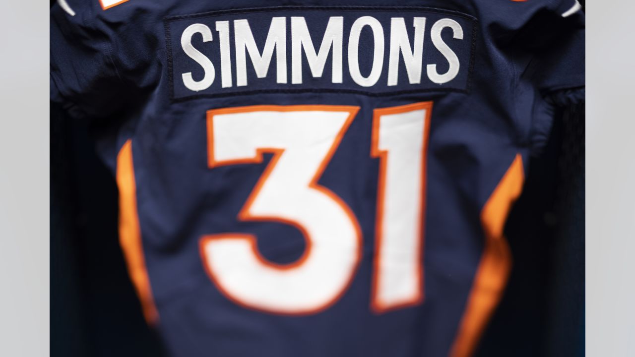 A sneak peek at the Broncos' alternate jerseys for #LVvsDEN