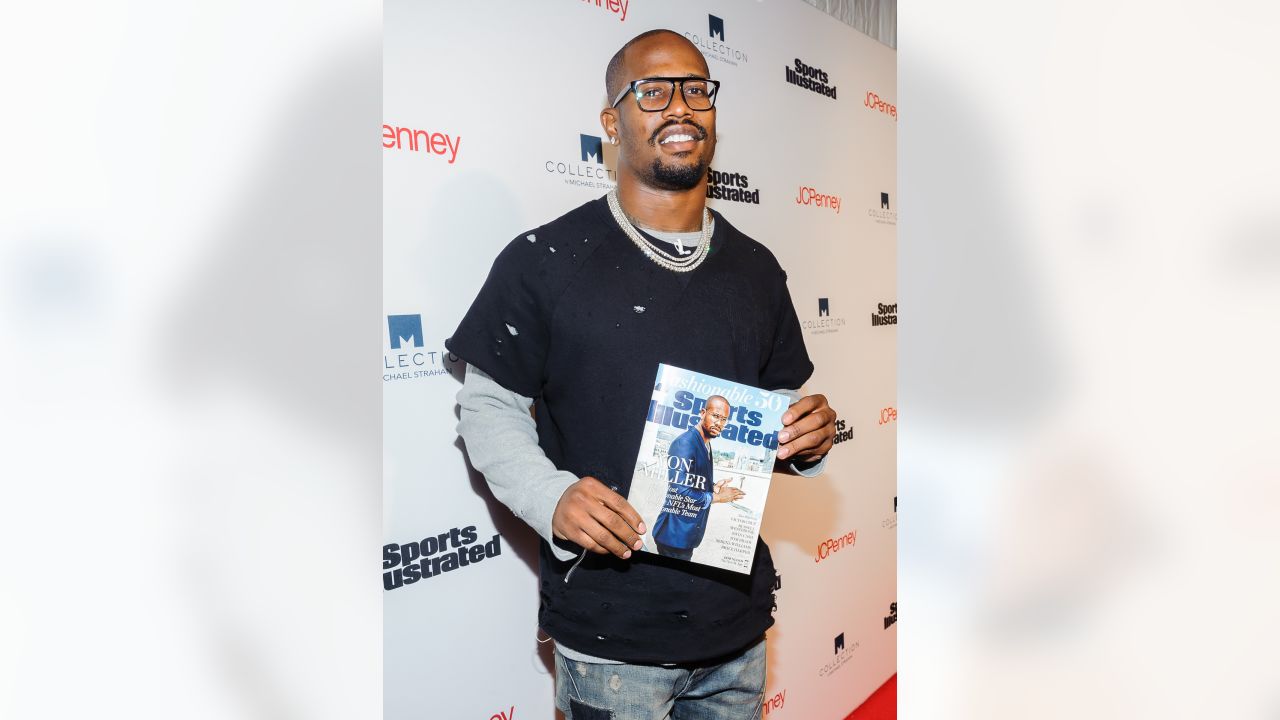 47 - Unparalleled style brought to you by Von Miller. Wearing: Broncos '47  Static Cuff Knit