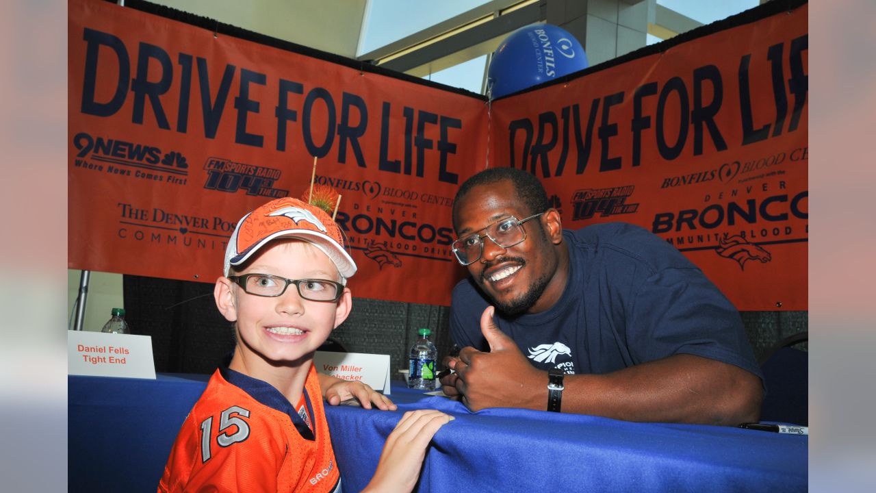 Sold at Auction: October 30, 2017 Von Miller Denver Broncos game used  jersey.