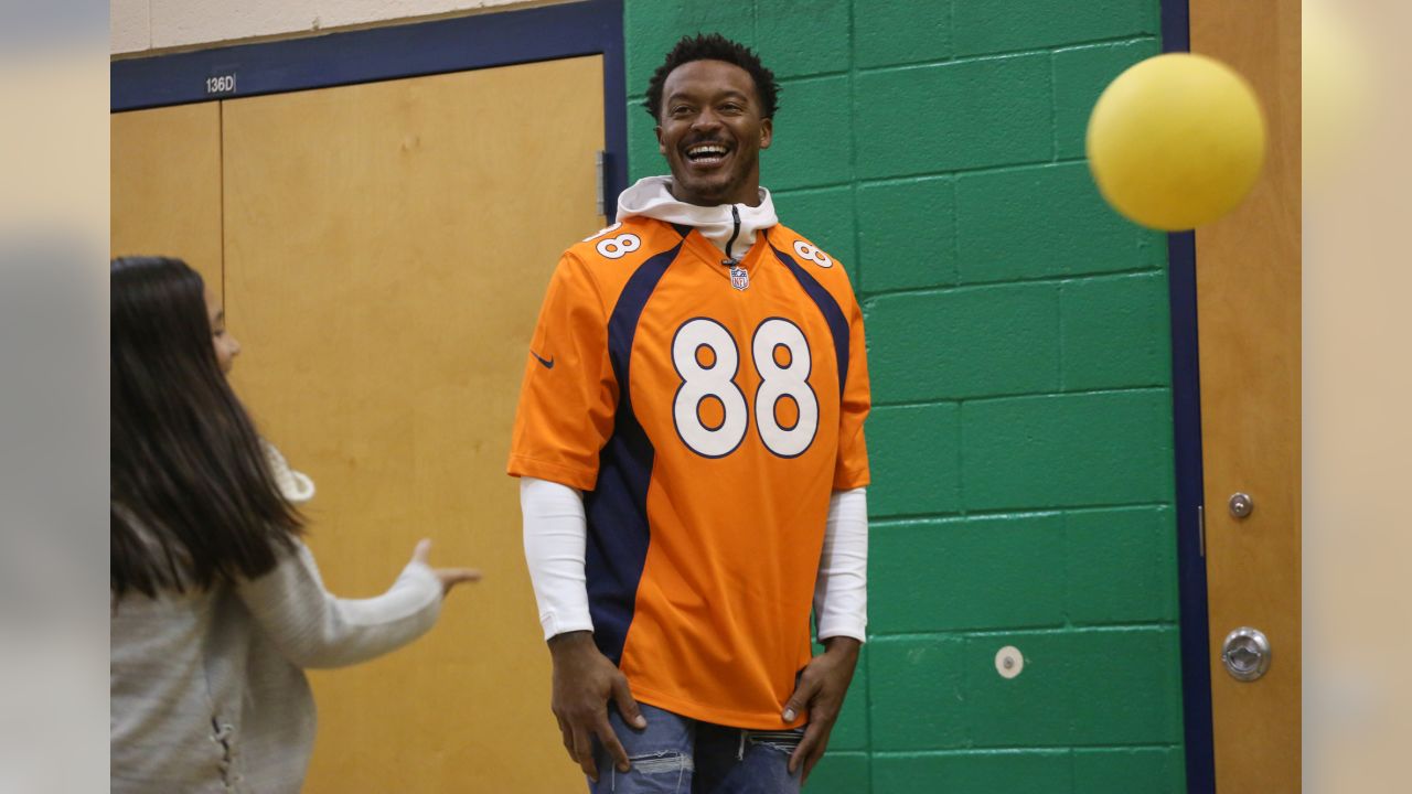 Demaryius Thomas and Courtland Sutton team up for special recess