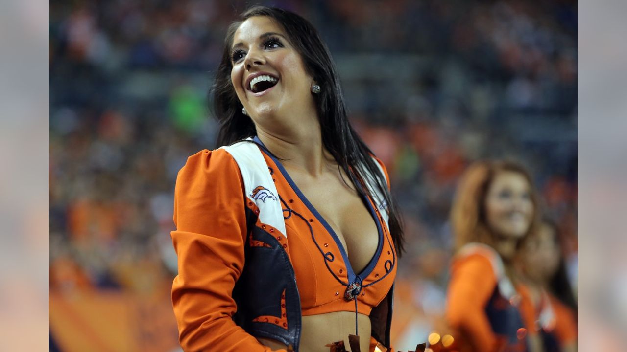 Denver Broncos Cheerleaders - The stunning DBC Angela in a beautiful custom  #Broncos bikini thanks to Hush Los Angeles! 