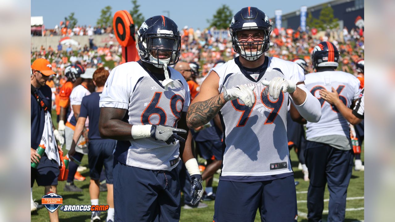 Broncos training camp rewind, Day 1: WR Trinity Benson's two touchdown  catches highlight first practice – The Denver Post