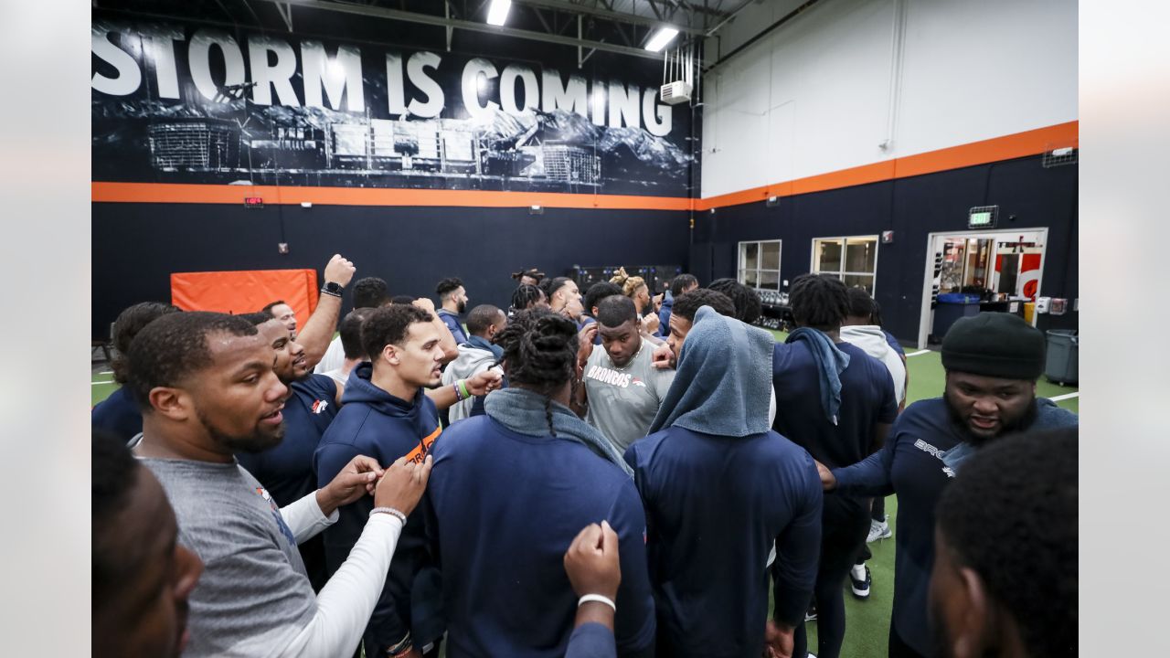 Inside the Broncos' weight room during the first days of the offseason  program