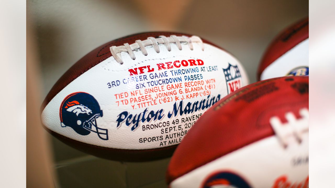 Photos: A peek inside Peyton Manning's game ball collection