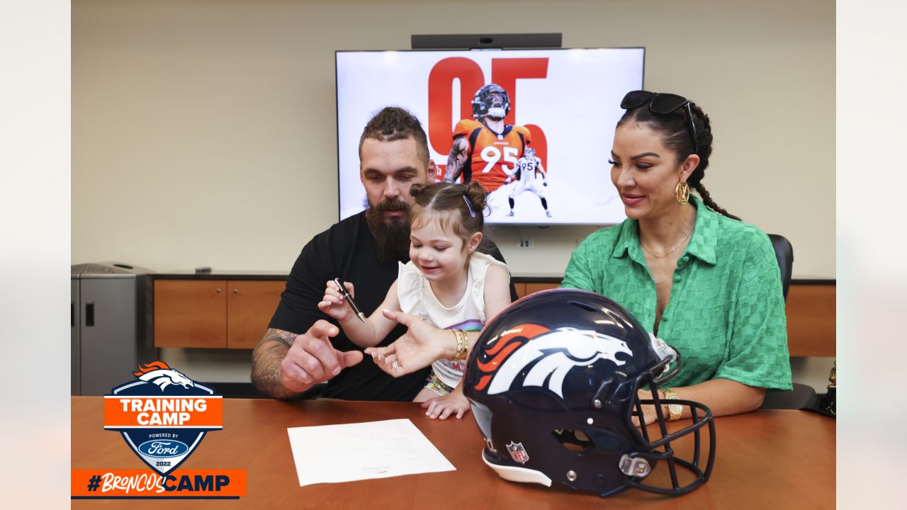 DNVR Broncos Podcast: Instant reaction to the Denver Broncos unveiling  their new helmet & ranking training camp storylines