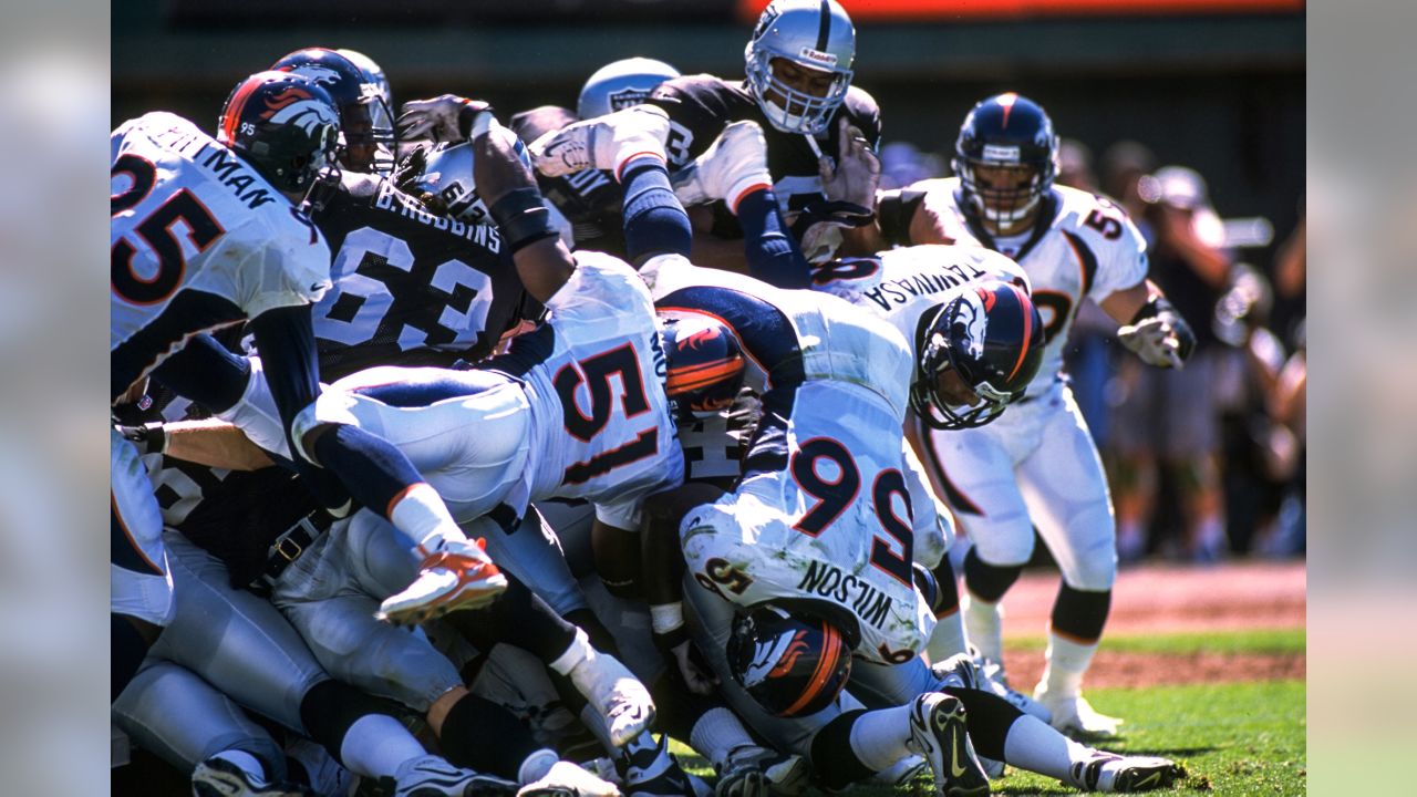 Linebacker TOM JACKSON (57), defensive linemen LYLE ALZADO (77), JOHN GRANT  (63) and RUBIN CARTER…