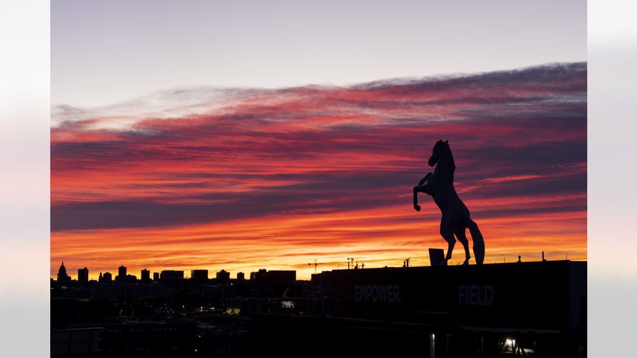 Broncos statue outside Empower Field at Mile High Stadium in Denver  Colorado Photograph by Eldon McGraw - Fine Art America