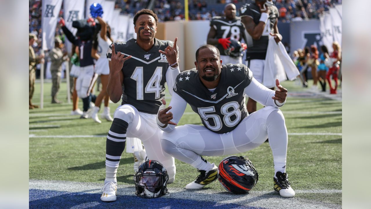 Von Miller, Courtland Sutton hit the field at 2020 Pro Bowl