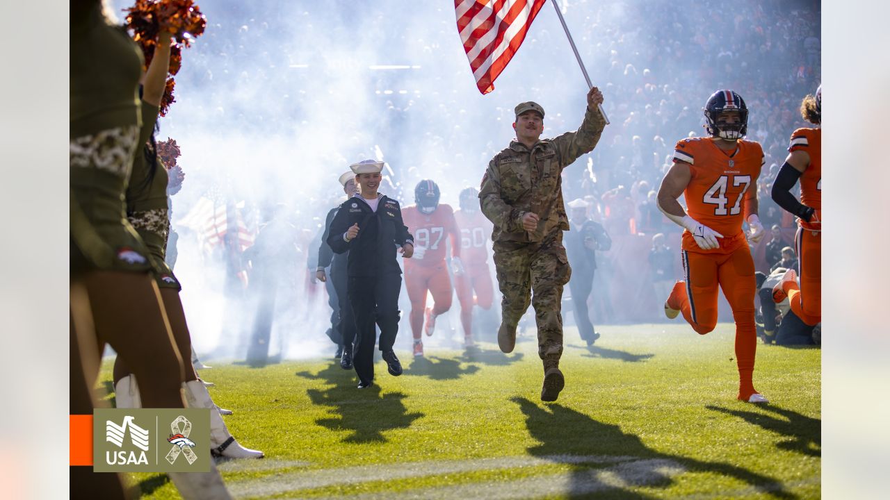 Photos: Broncos welcome military service members for 2022 Salute to Service  game