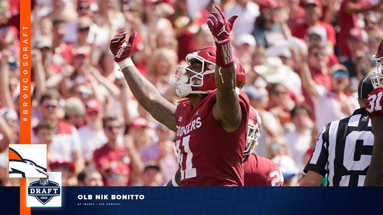 2022 NFL Draft: OLB Nik Bonitto, Oklahoma, Round 2, Pick 64