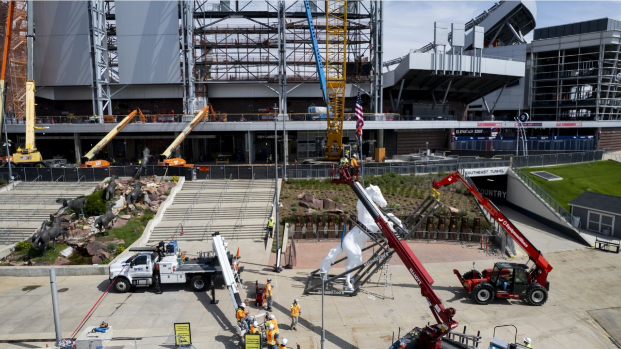 Bucky statue removed from Empower Field at Mile High during