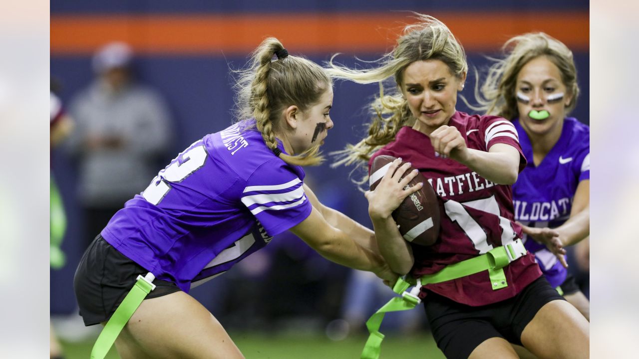 Broncos players, executives and staff take in inaugural Colorado Girls High  School Flag Football championship tournament