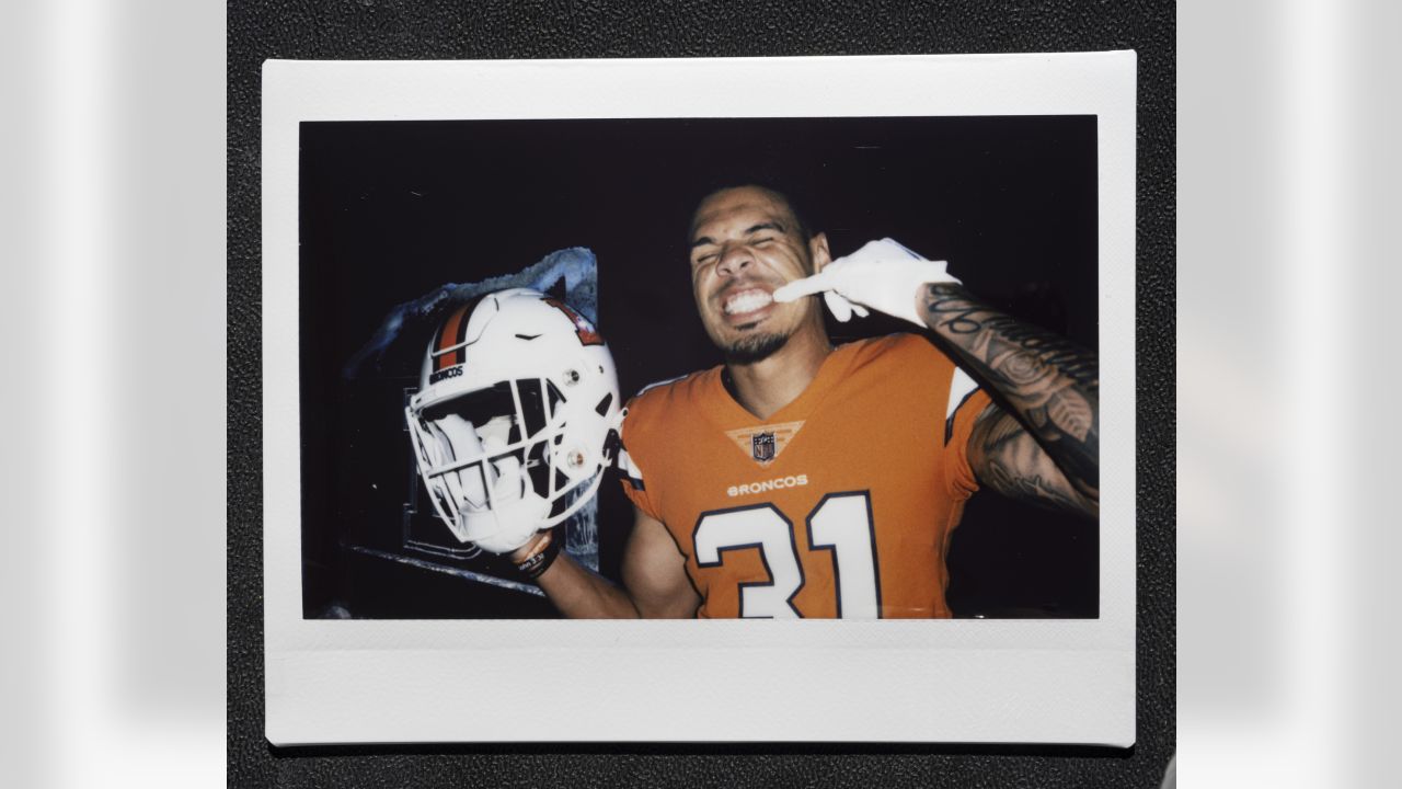 Photos: Broncos' 'Snowcapped' white alternate helmet unveiled on ice throne