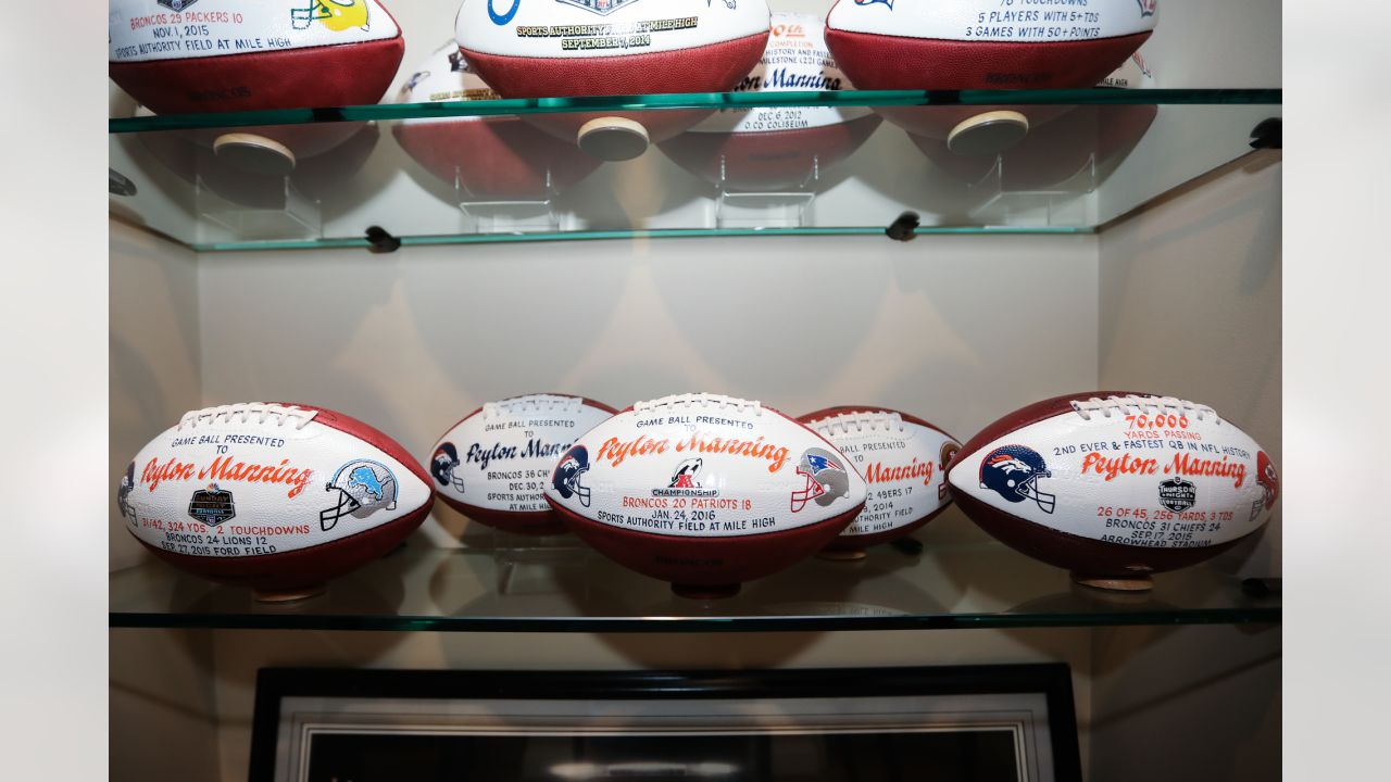 Photos: A peek inside Peyton Manning's game ball collection