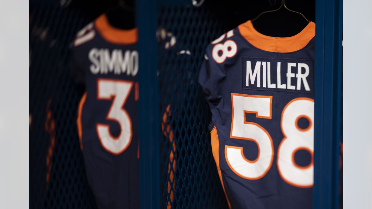 A sneak peek at the Broncos' alternate jerseys for #TENvsDEN