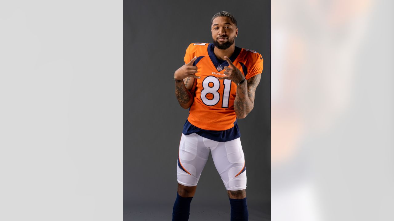 Top portraits of the Broncos in uniform from 2021 photo day