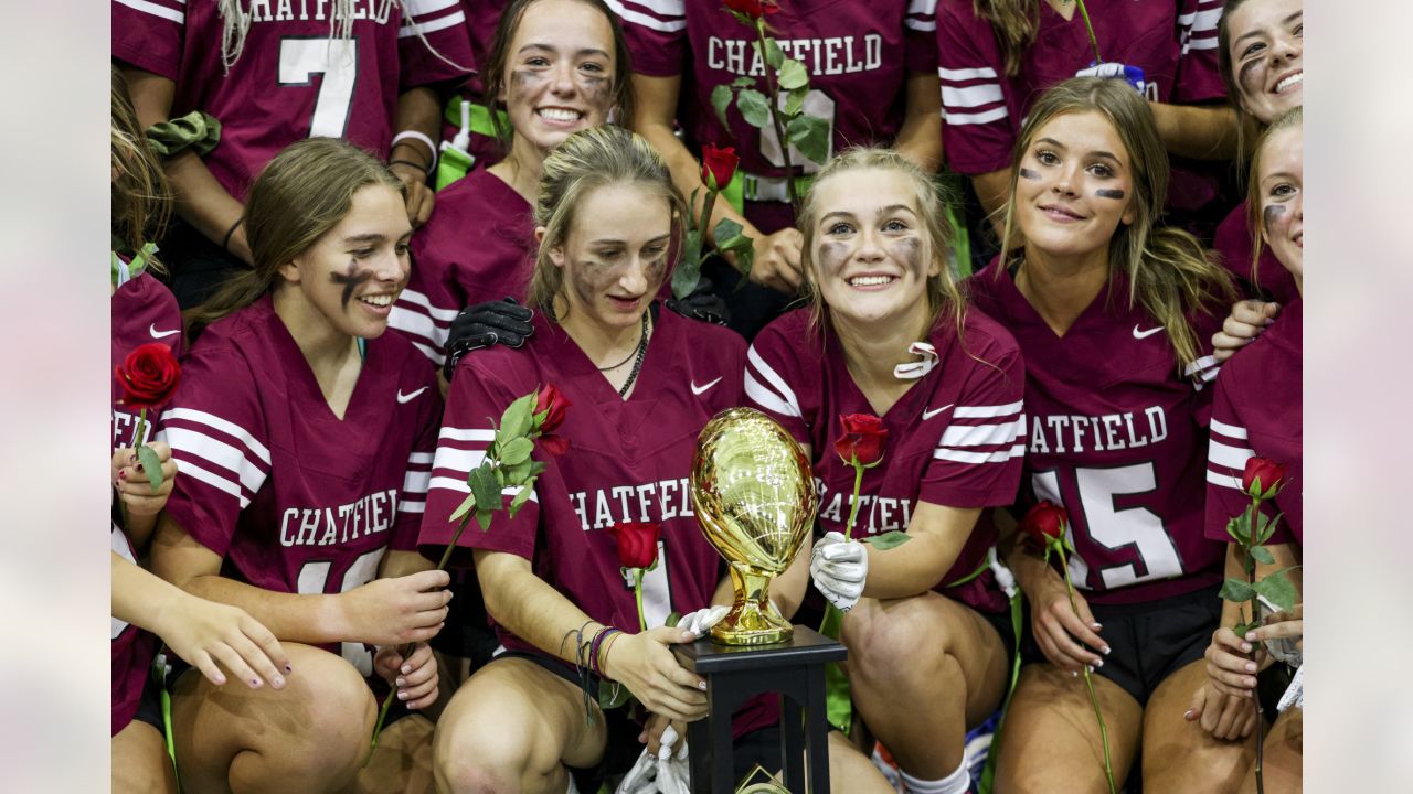 Broncos players, executives and staff take in inaugural Colorado Girls High  School Flag Football championship tournament