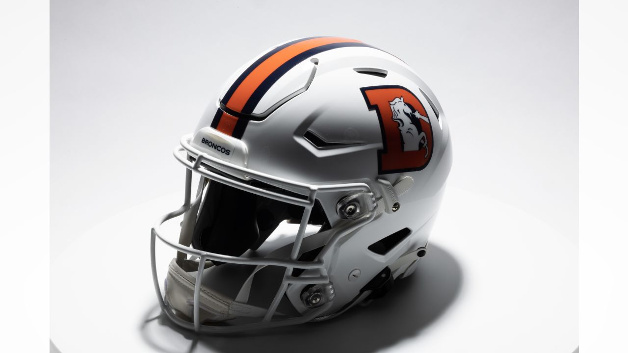 Broncos officially unveil white alternate helmet, call it