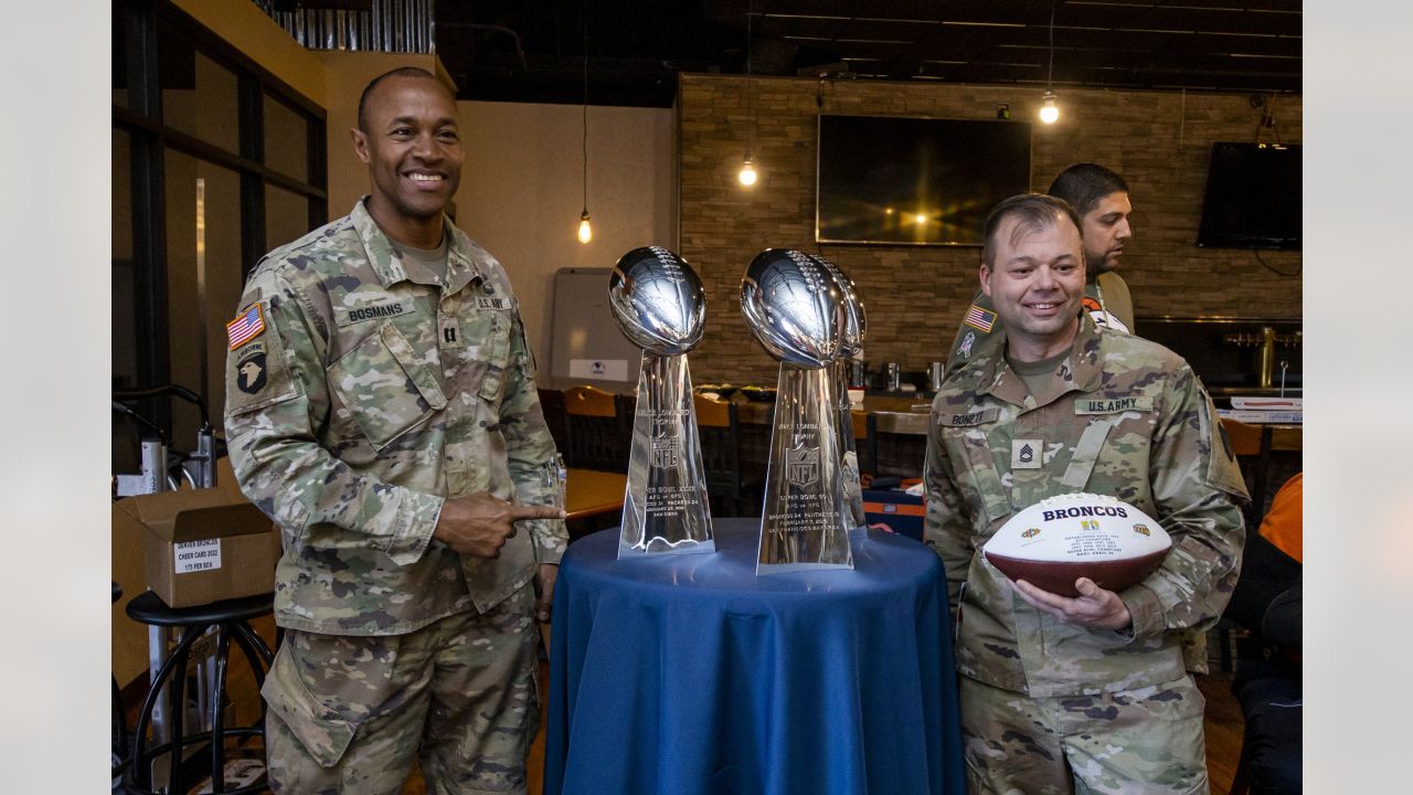 Broncos visit Fort Carson on 2022 Salute to Service Caravan