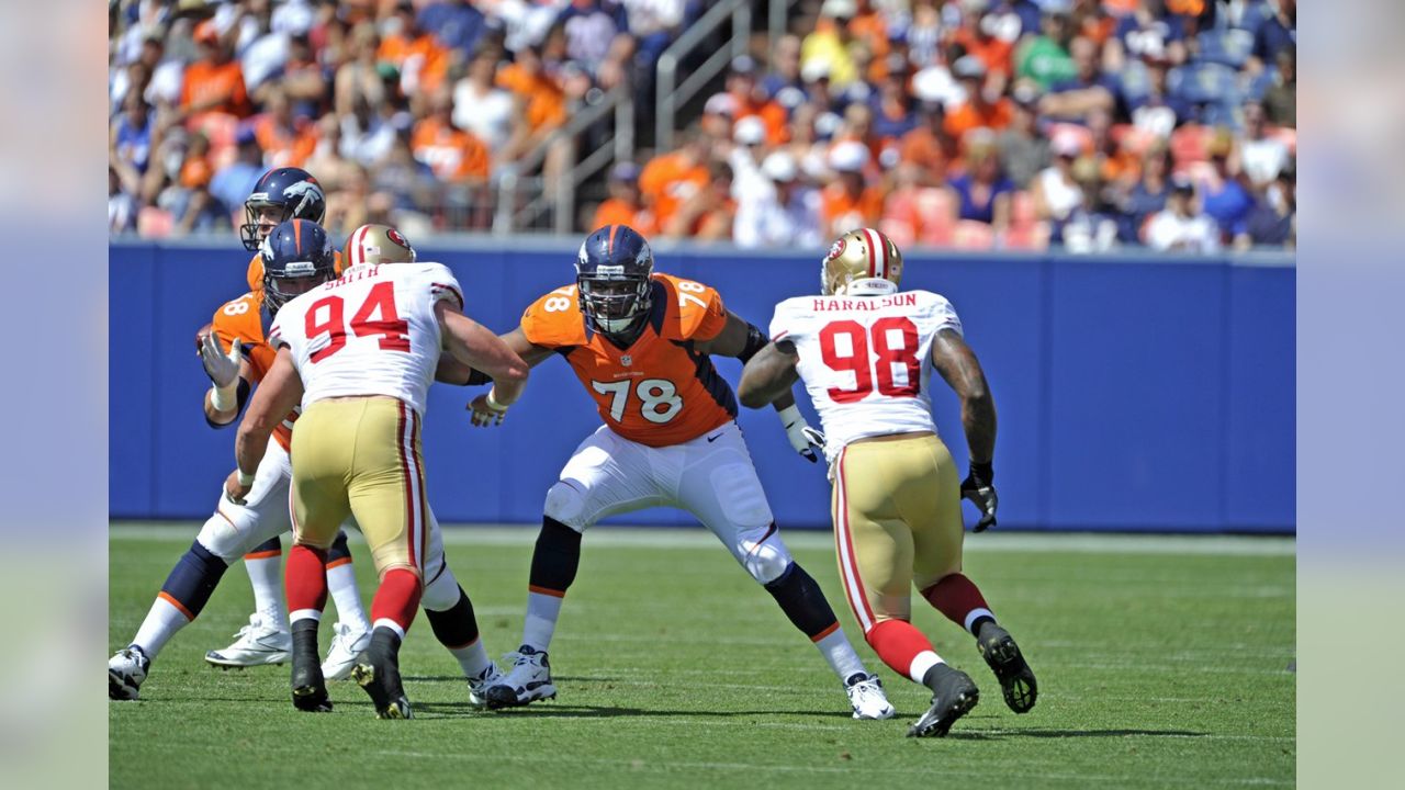 Mile High Moments] Happy Birthday, no. 77 Karl Mecklenburg! The Broncos  drafted Mecklenburg in the 1983 12th round. He was a Denver Bronco LB and  masterful jack-of-all trades defender for 12 seasons!